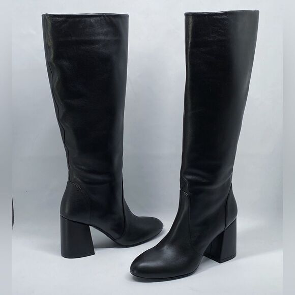Stuart Weitzman Block Heel Mid Calf Boot size 6 - Picture 7 of 14